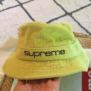 Supreme logo crusher hat lime s/m